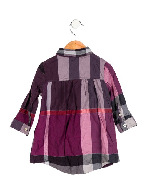 Burberry Girls' Printed Long Sleeve Dress