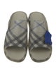 Burberry Rubber Plaid Print Slides