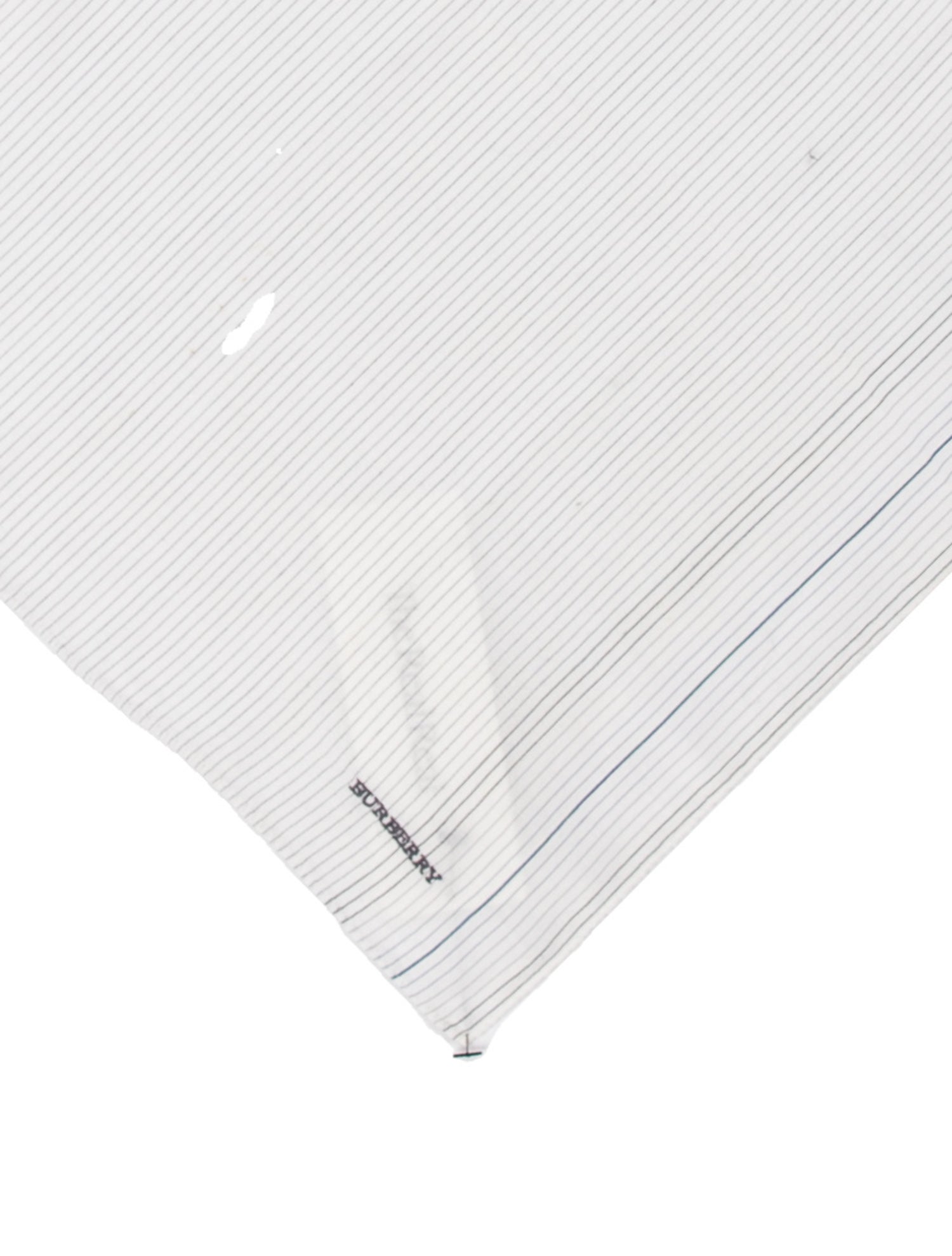 Burberry TB Monogram Striped Scarf