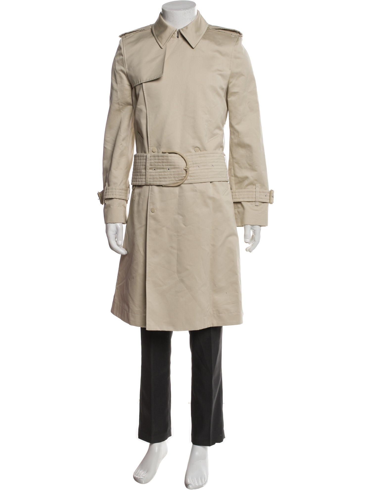 Burberry Nova Check Pattern Trench Coat