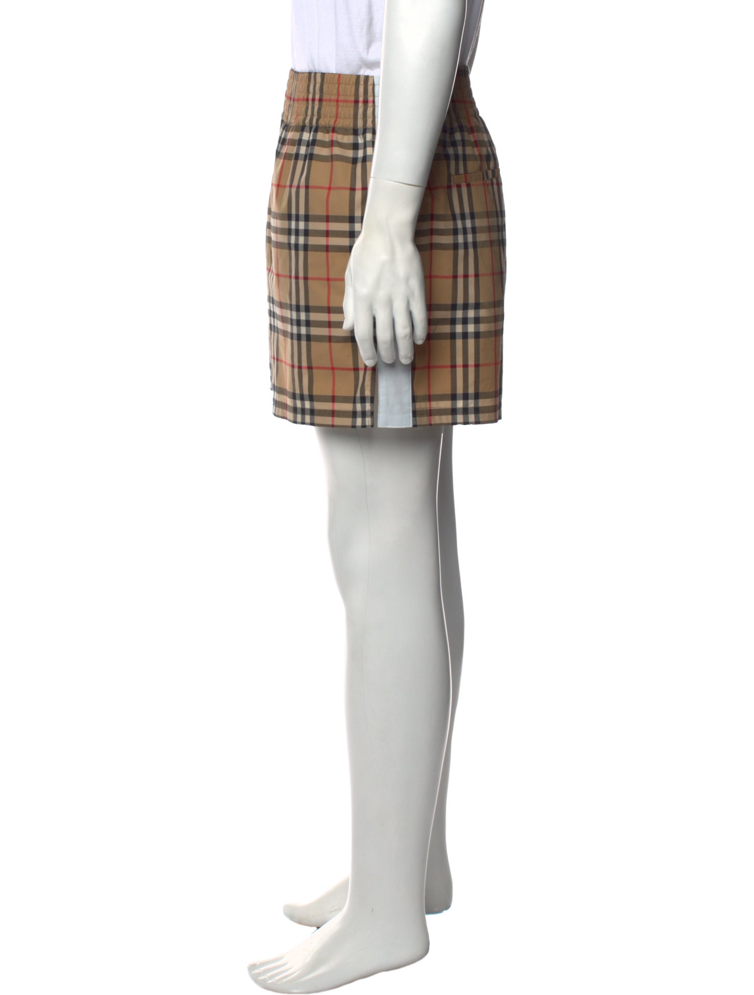 Burberry Nova Check Pattern Flat Front Shorts