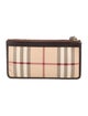 Burberry Haymarket Check Pattern Printed Wallet