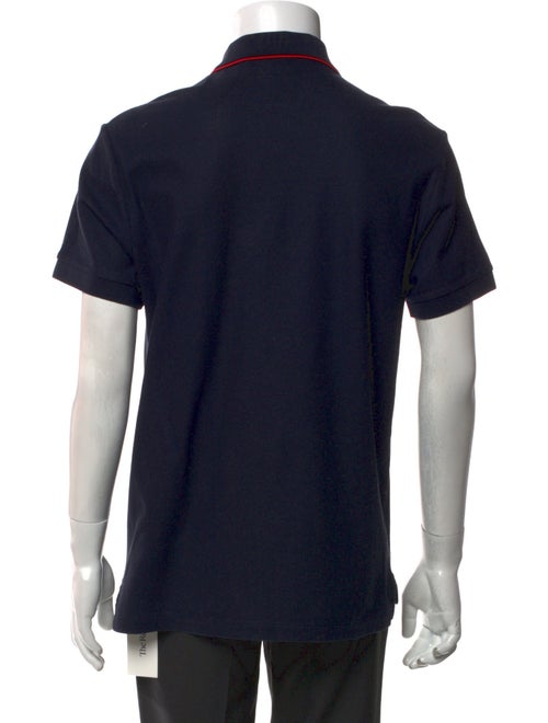 Burberry TB Monogram V-Neck Polo Shirt