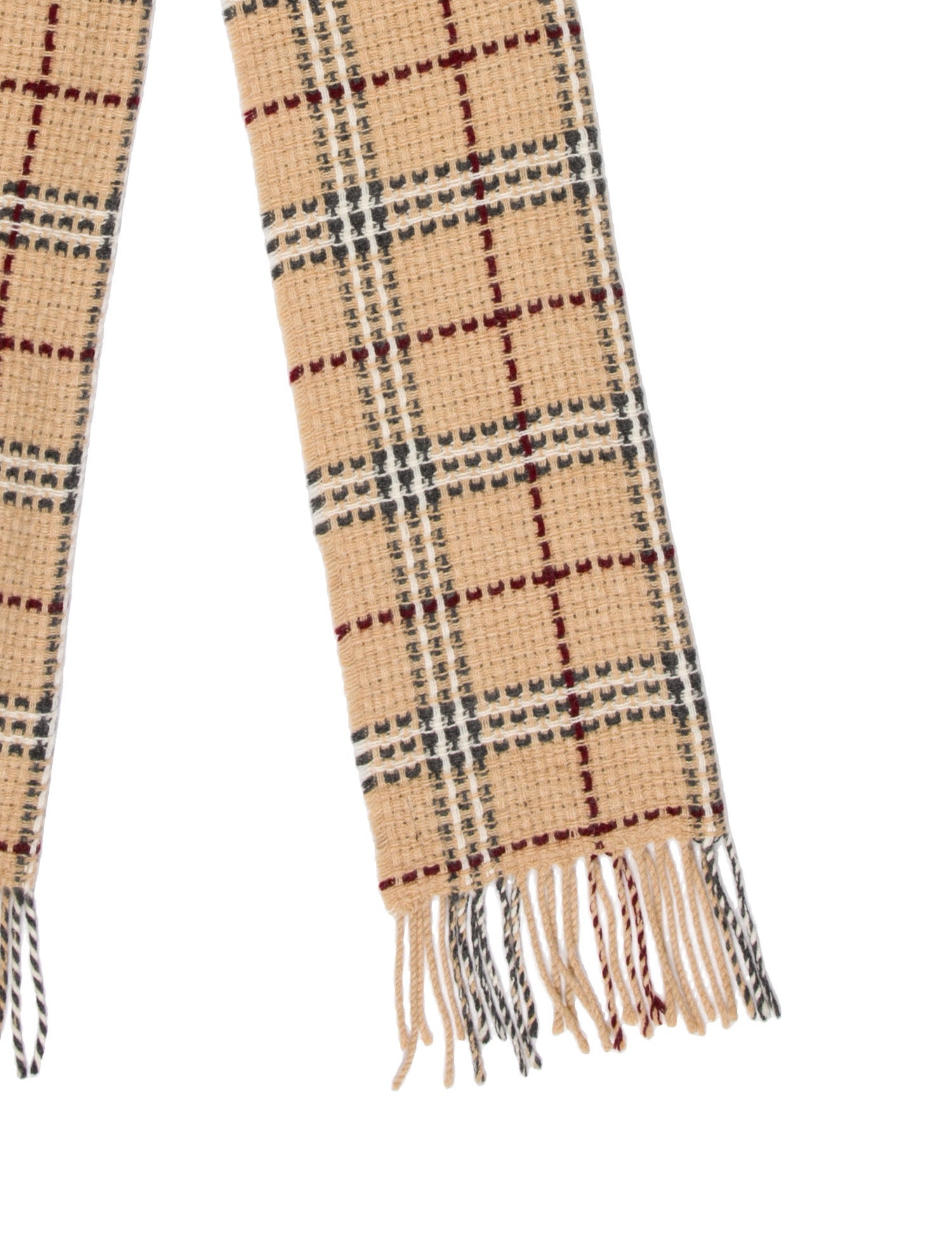 Burberry Cashmere House Check Pattern Scarf