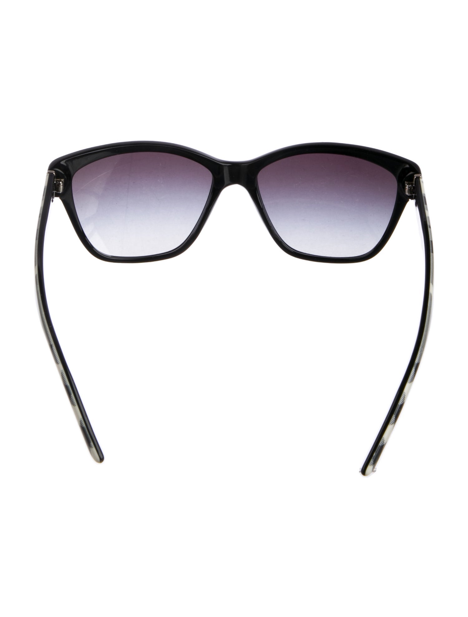 Burberry Exploded Check Pattern Cat-Eye Sunglasses