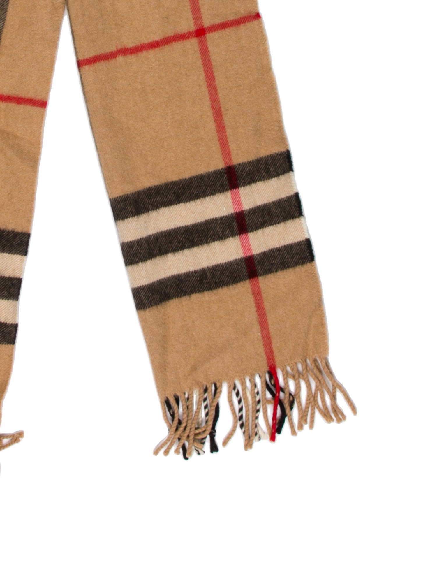 Burberry Wool Nova Check Pattern Scarf