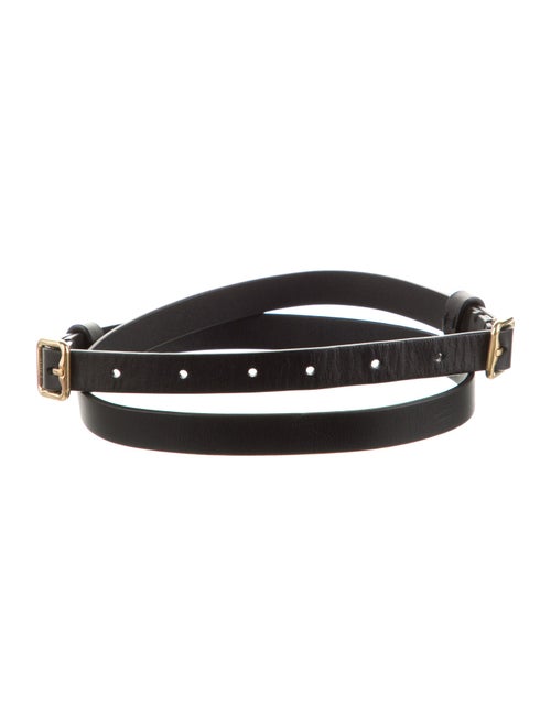 Burberry Skinny Leather Belt