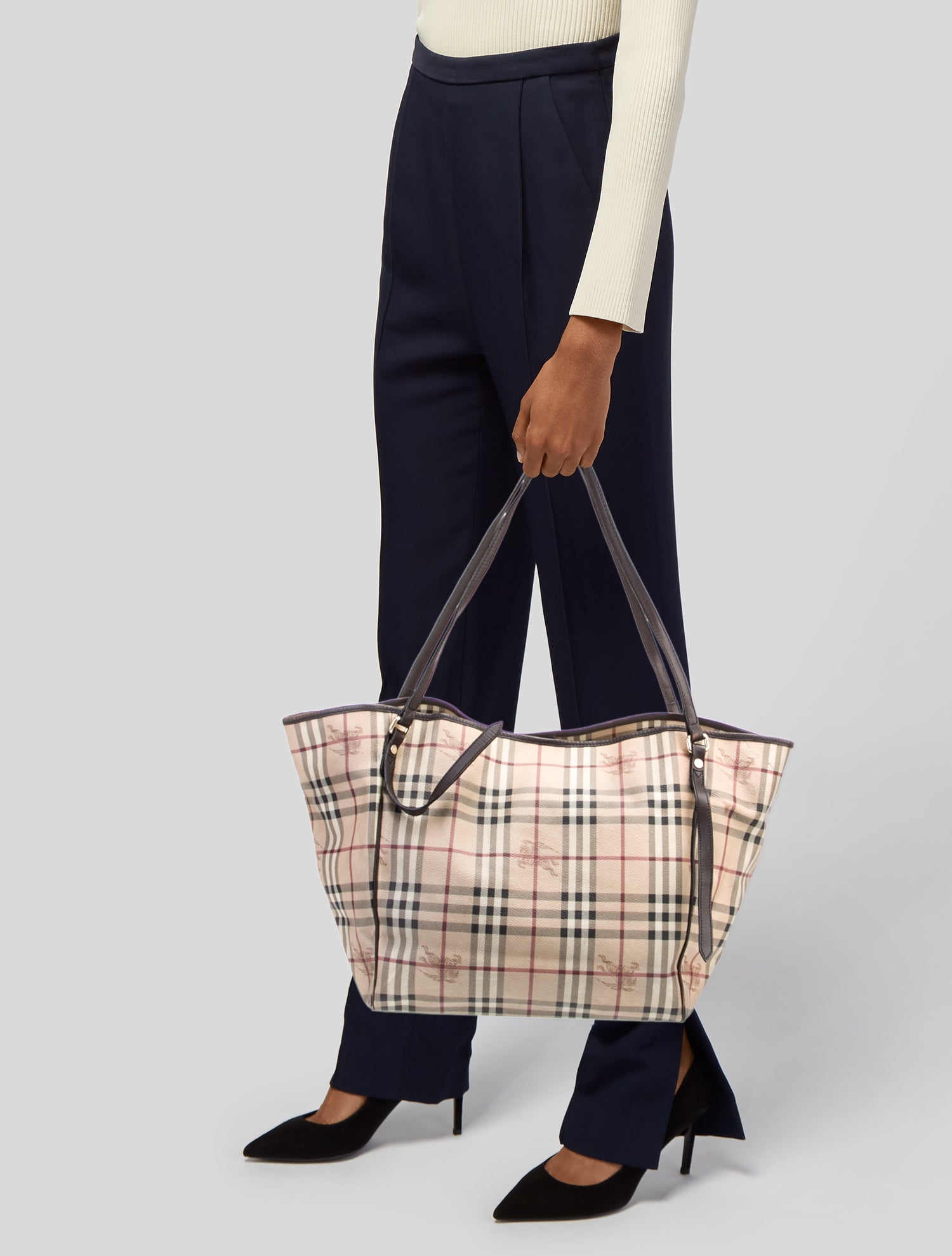 Burberry Haymarket Check Tote