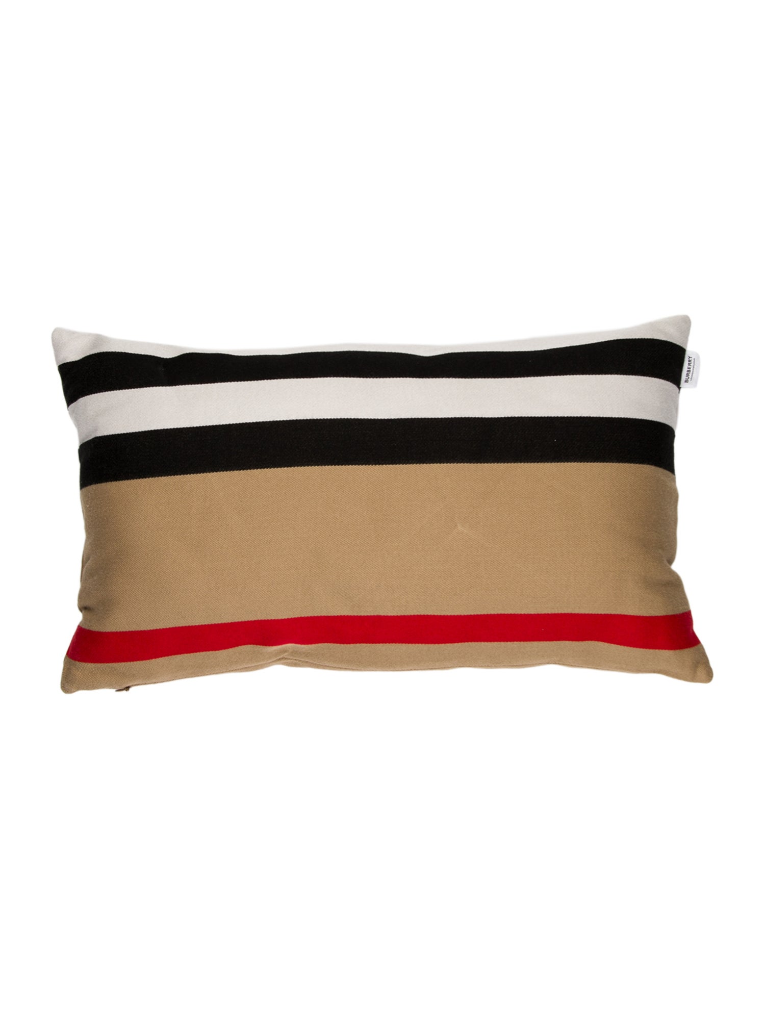 Burberry Icon Stripe Throw Pillow w/ Tags
