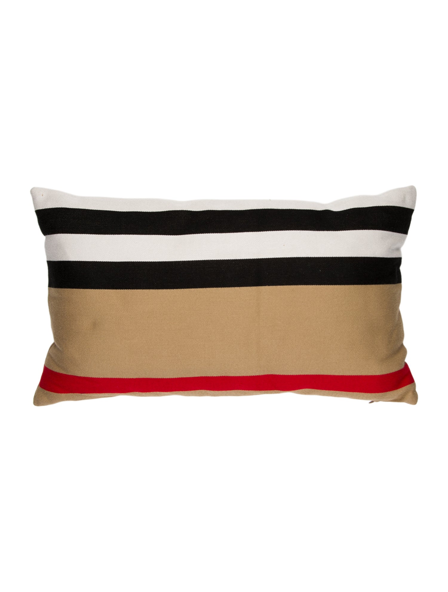 Burberry Icon Stripe Throw Pillow w/ Tags