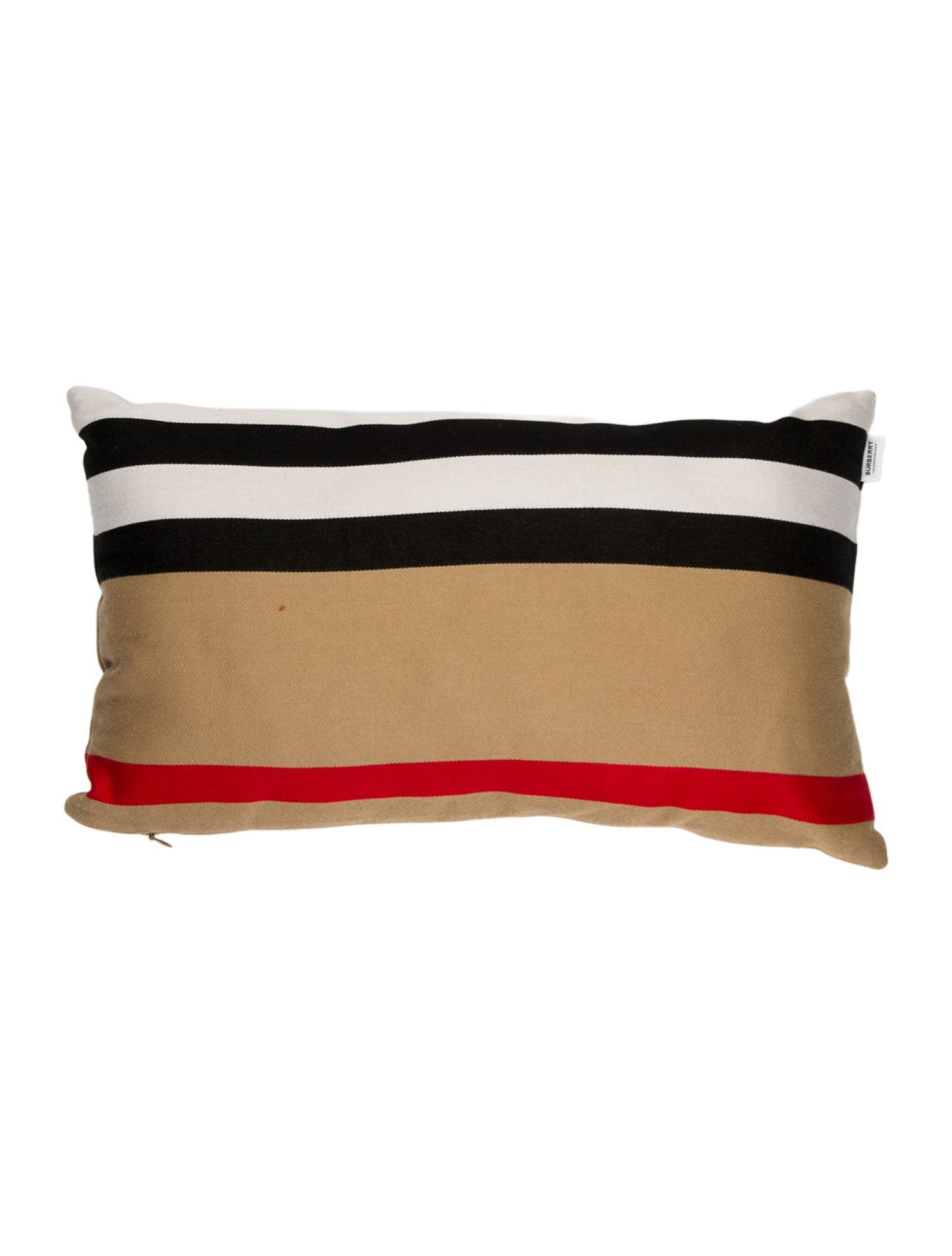 Burberry Icon Stripe Throw Pillow w/ Tags