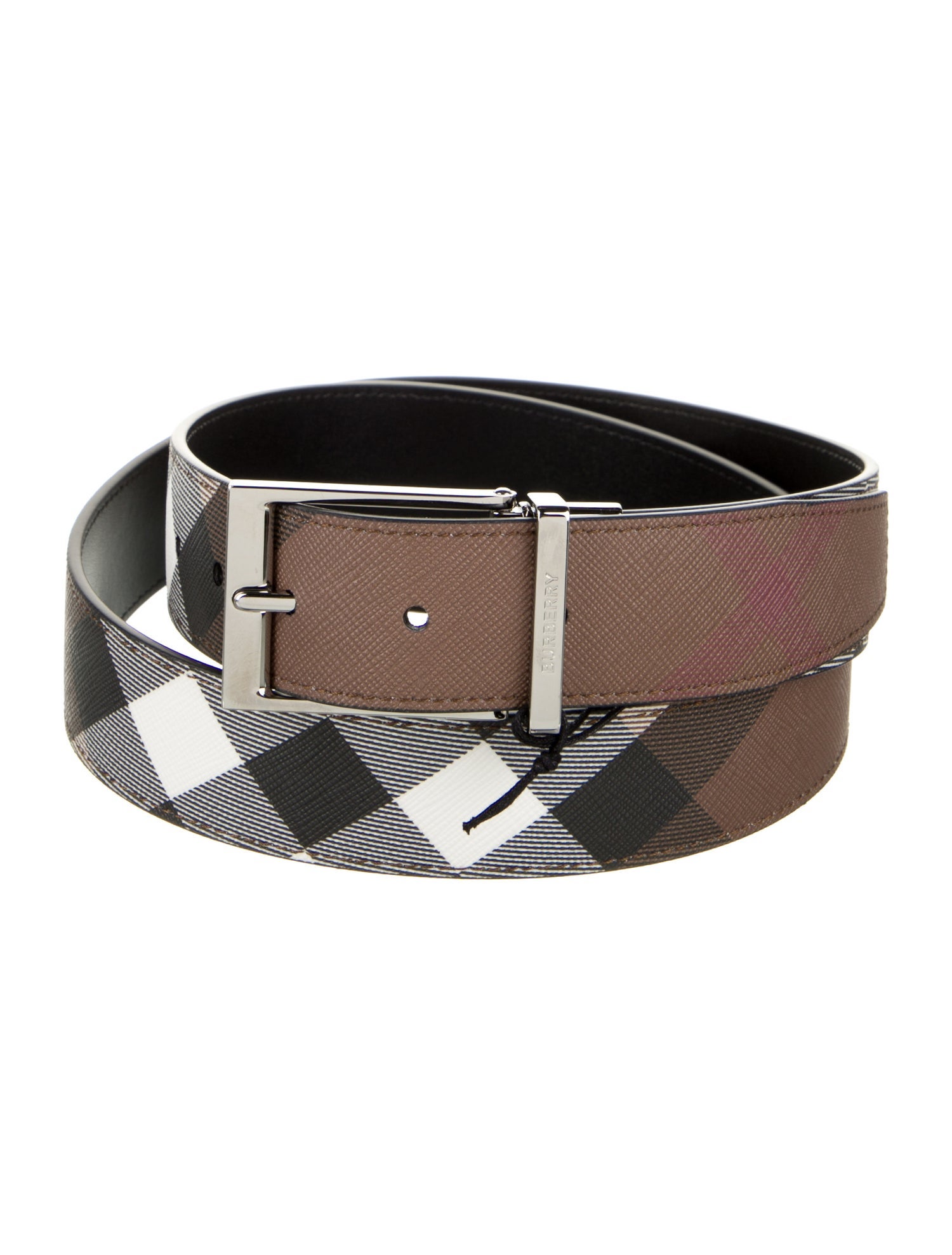 Burberry Saffiano Leather Belt w/ Tags