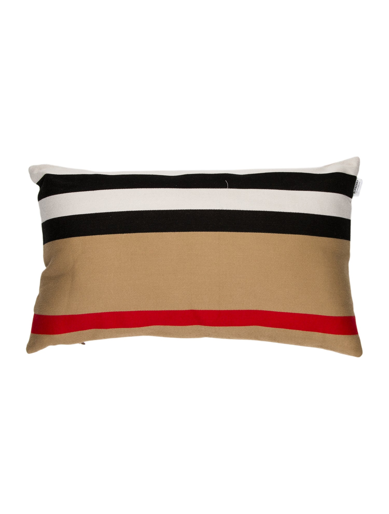 Burberry Icon Stripe Throw Pillow w/ Tags