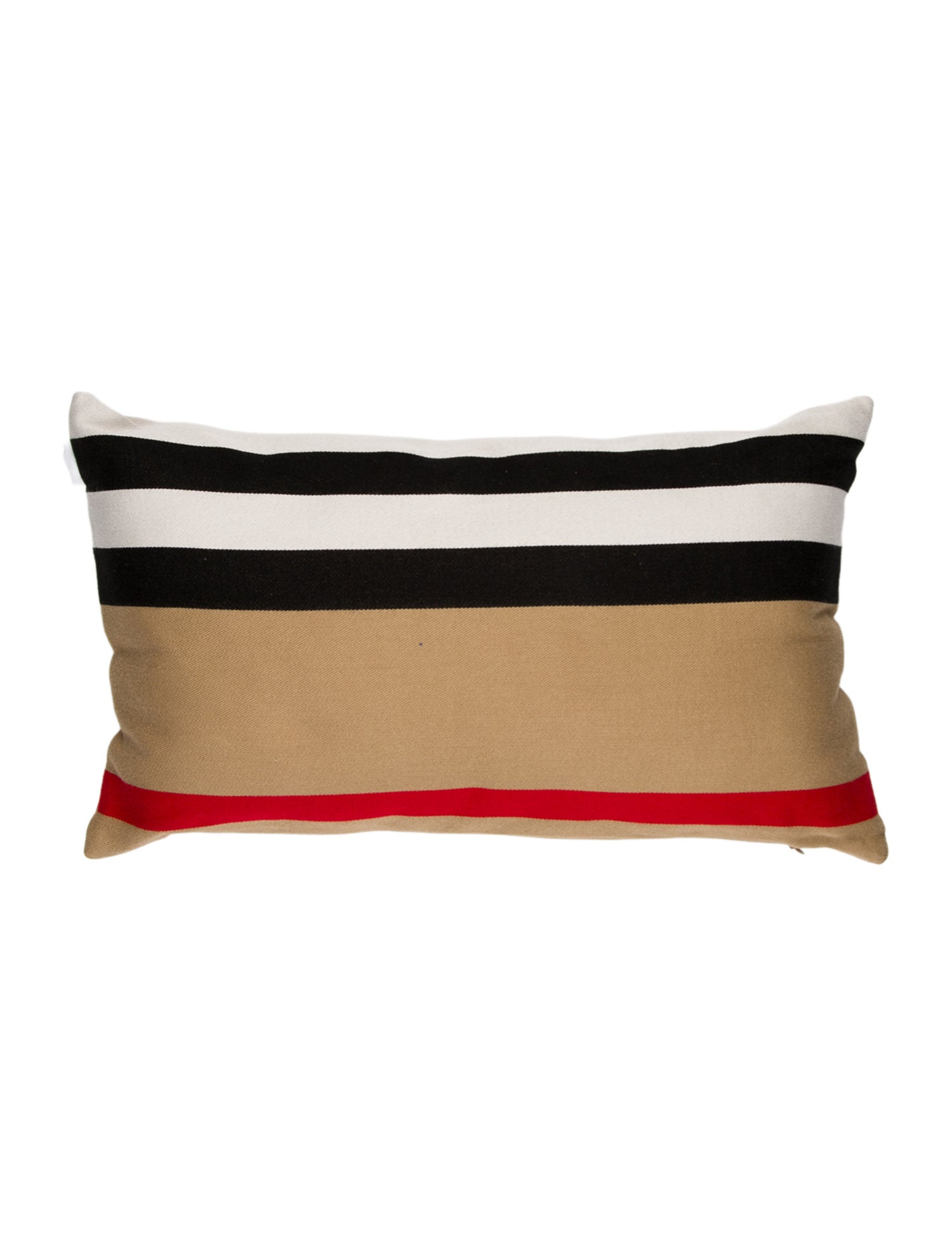 Burberry Icon Stripe Throw Pillow w/ Tags