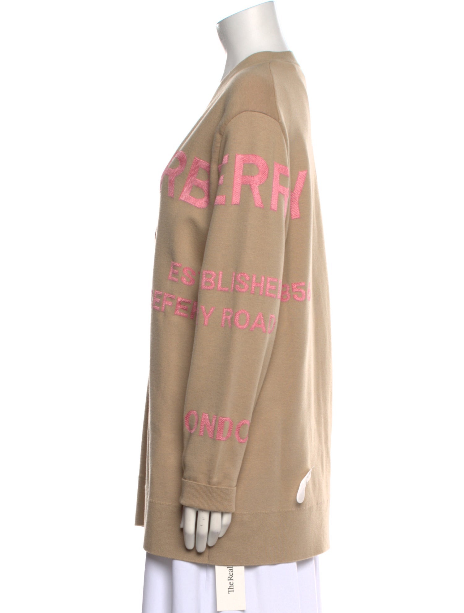 Burberry Striped V-Neck Sweater