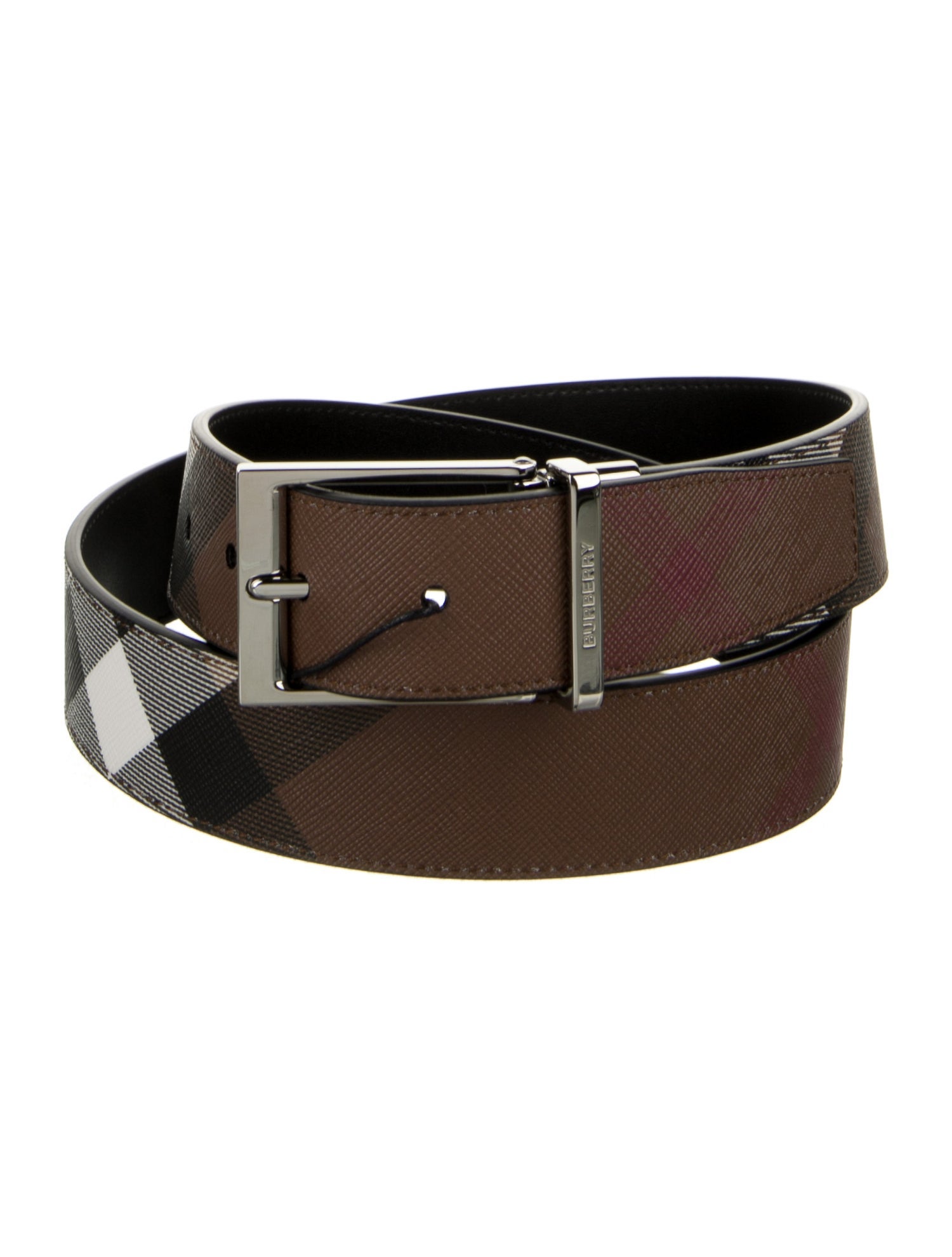 Burberry Saffiano Leather Belt w/ Tags