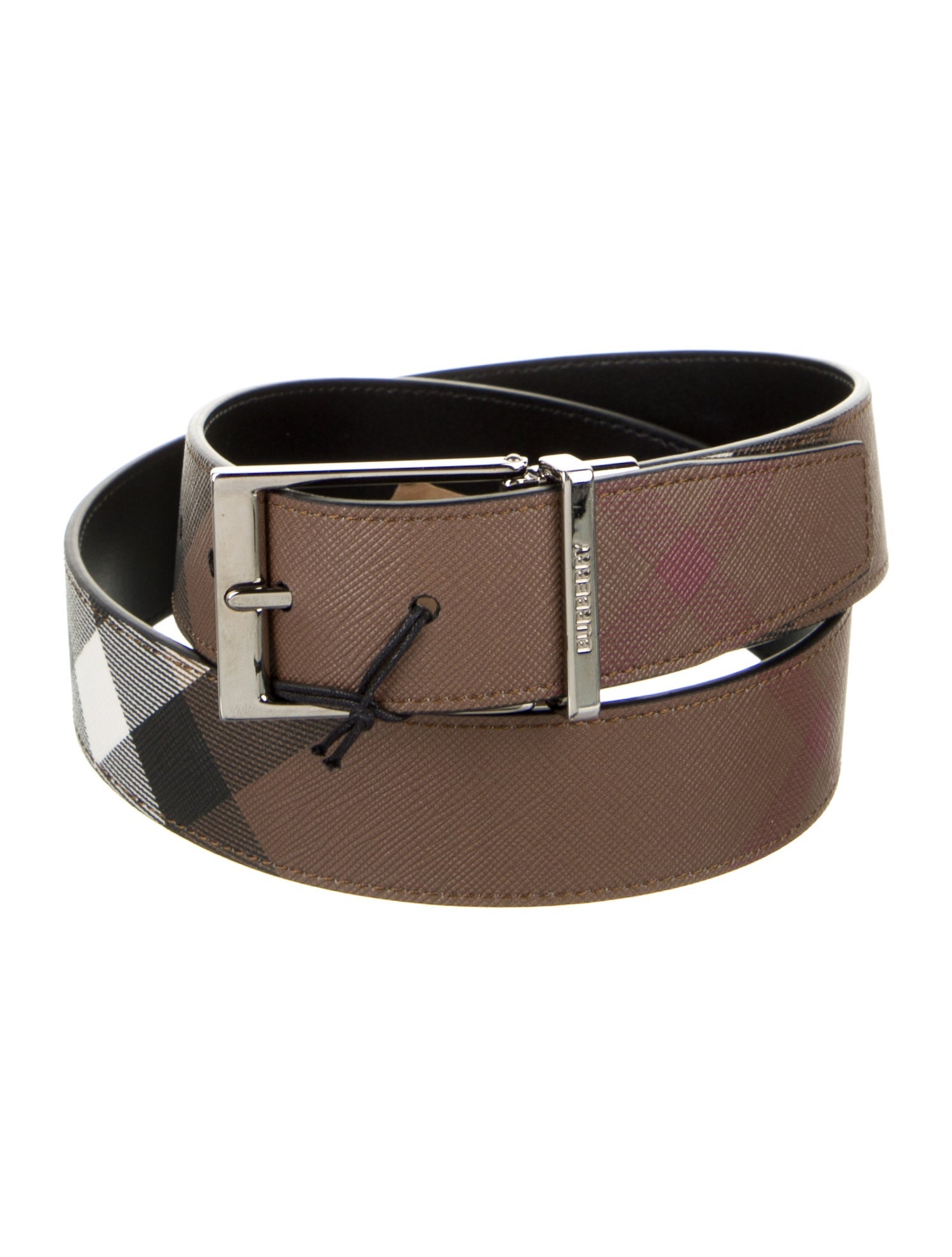Burberry Saffiano Leather Belt