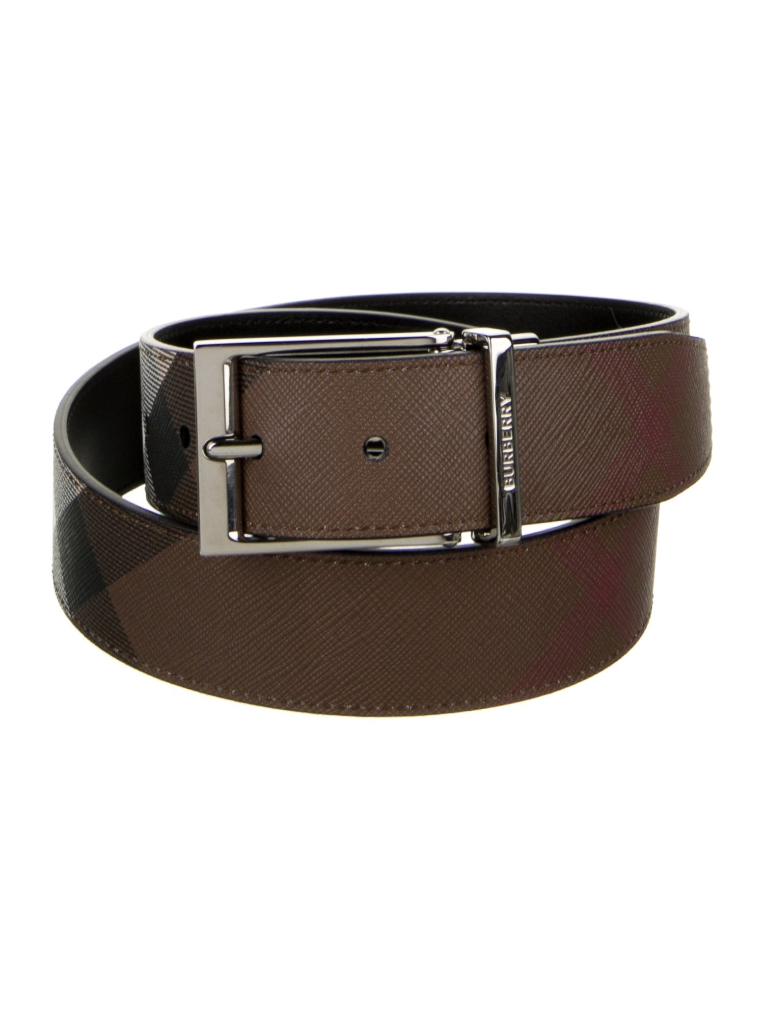 Burberry Saffiano Leather Belt w/ Tags