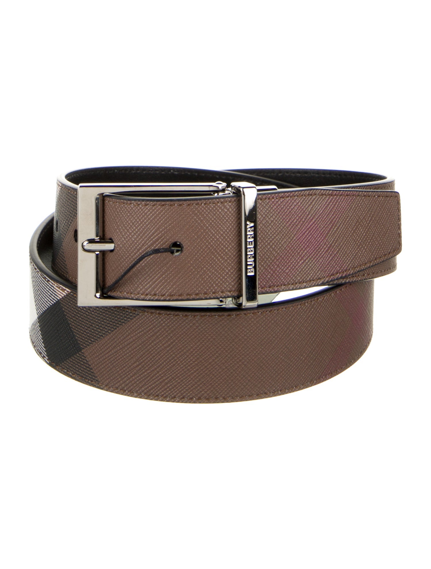 Burberry Saffiano Leather Belt