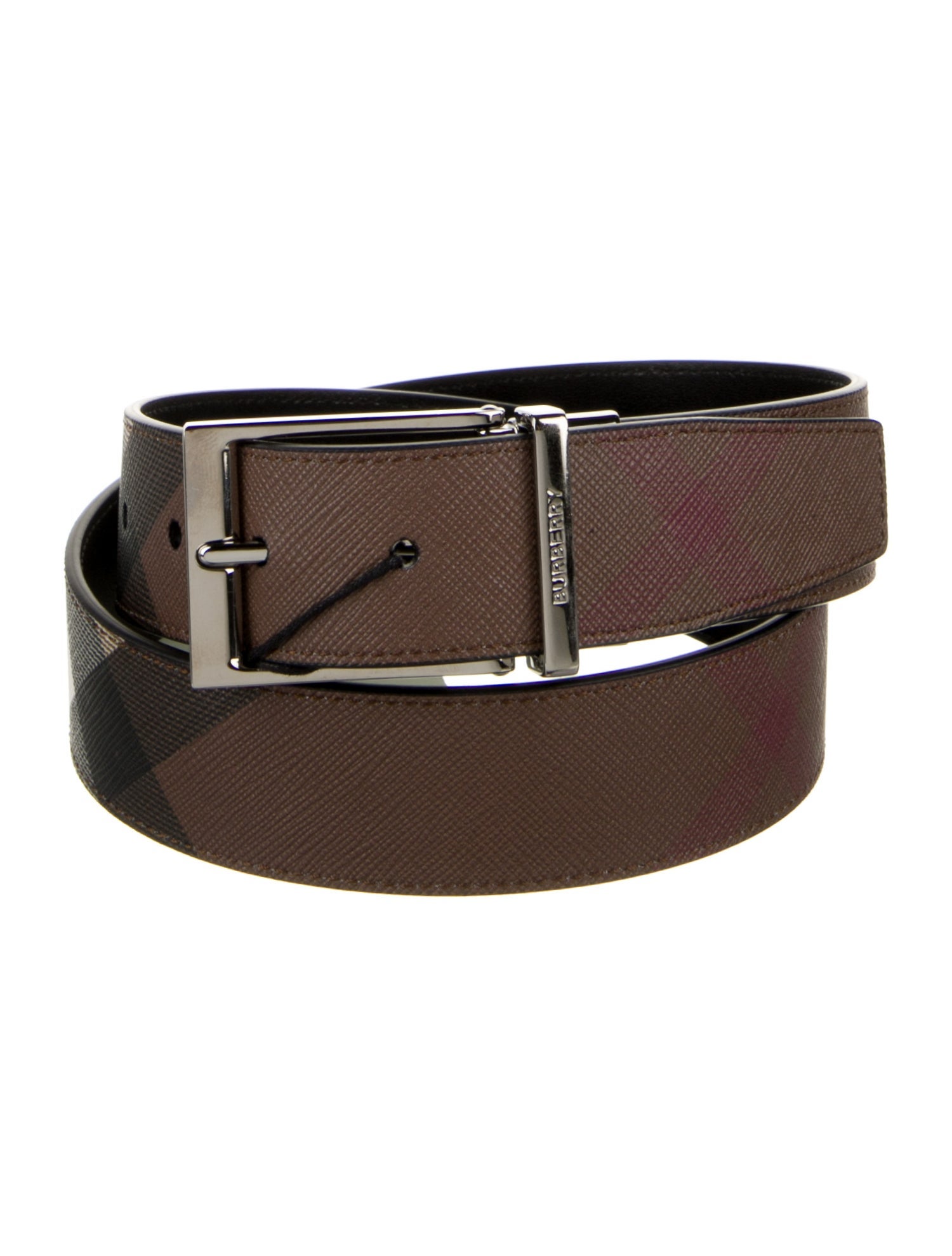 Burberry Saffiano Leather Belt w/ Tags
