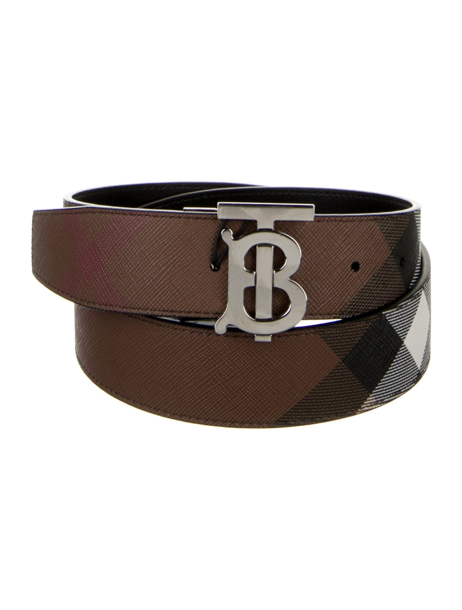 Burberry Saffiano Leather Belt
