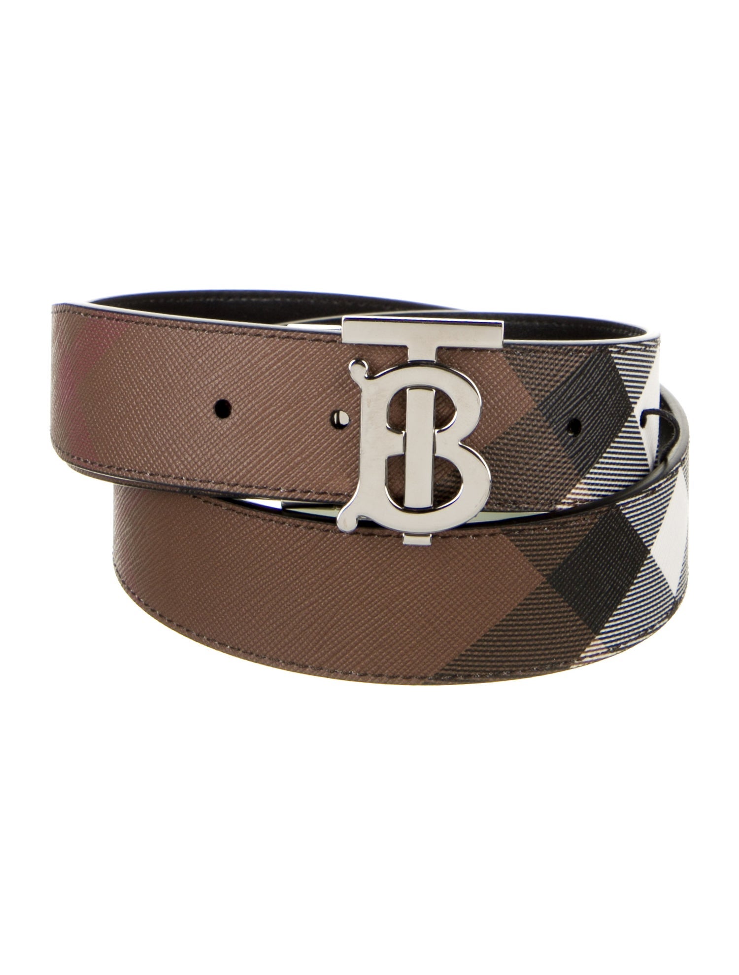 Burberry Saffiano Leather Belt