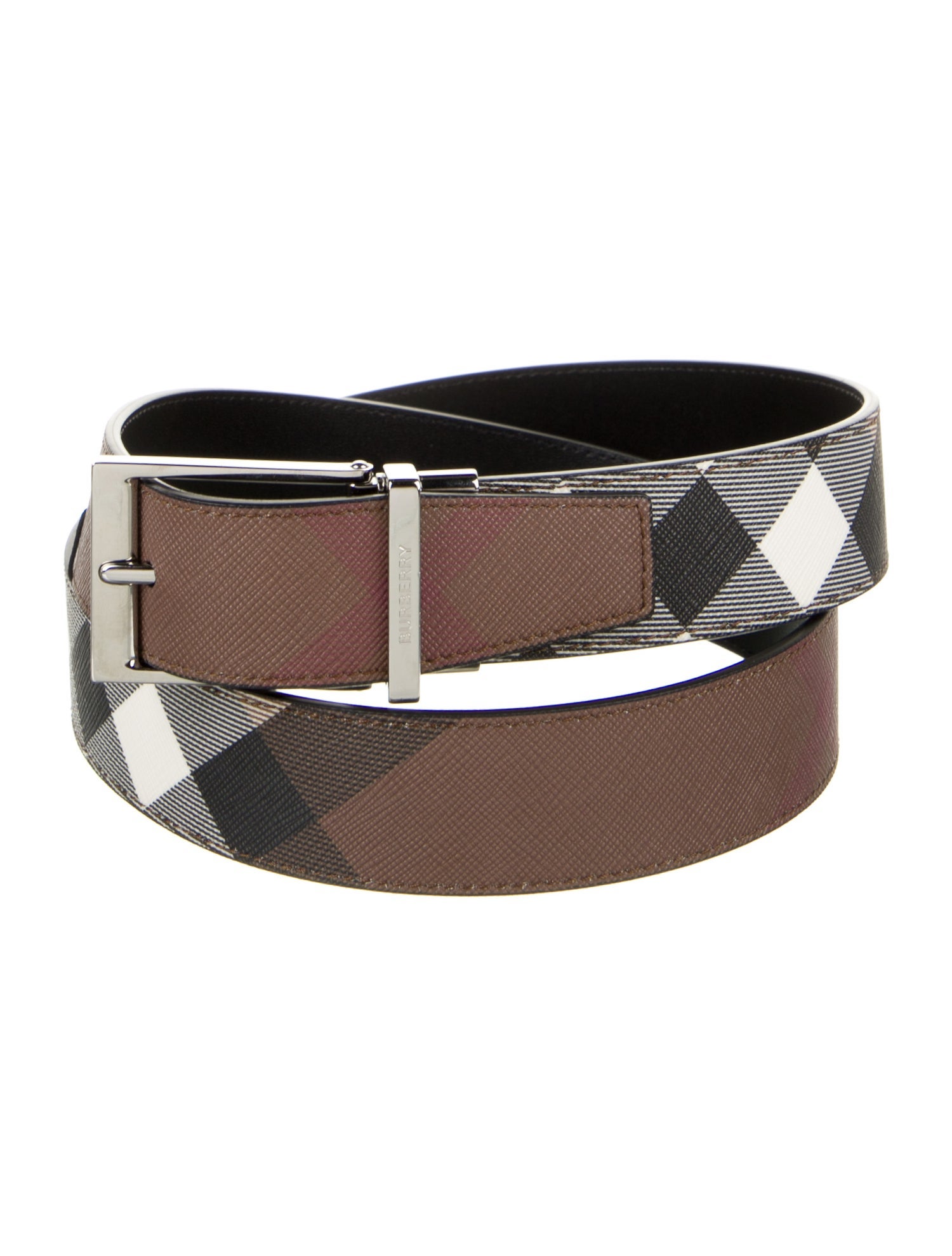 Burberry Saffiano Leather Belt w/ Tags
