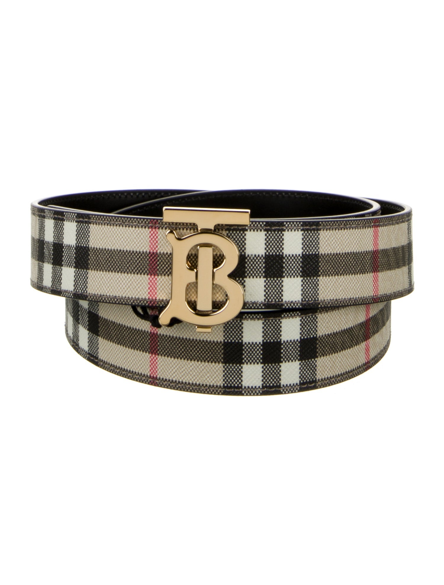 Burberry Saffiano Leather Belt