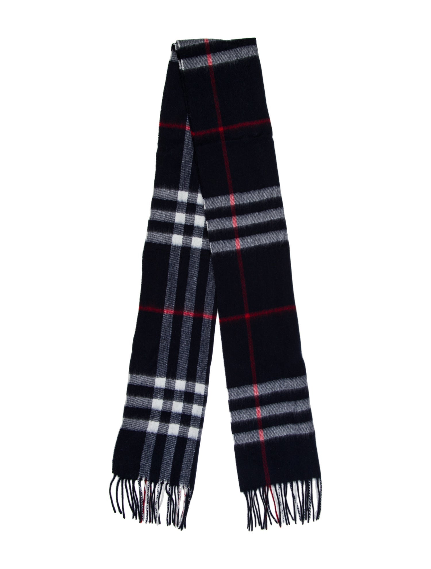 Burberry Cashmere Nova Check Pattern Scarf w/ Tags