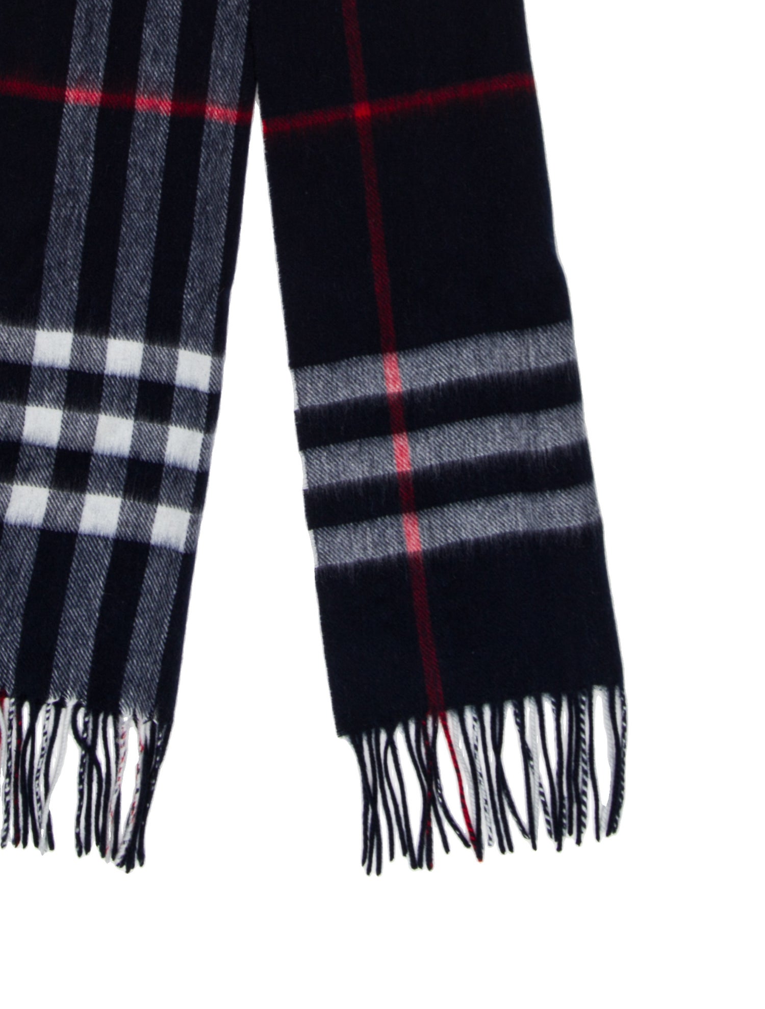 Burberry Cashmere Nova Check Pattern Scarf w/ Tags