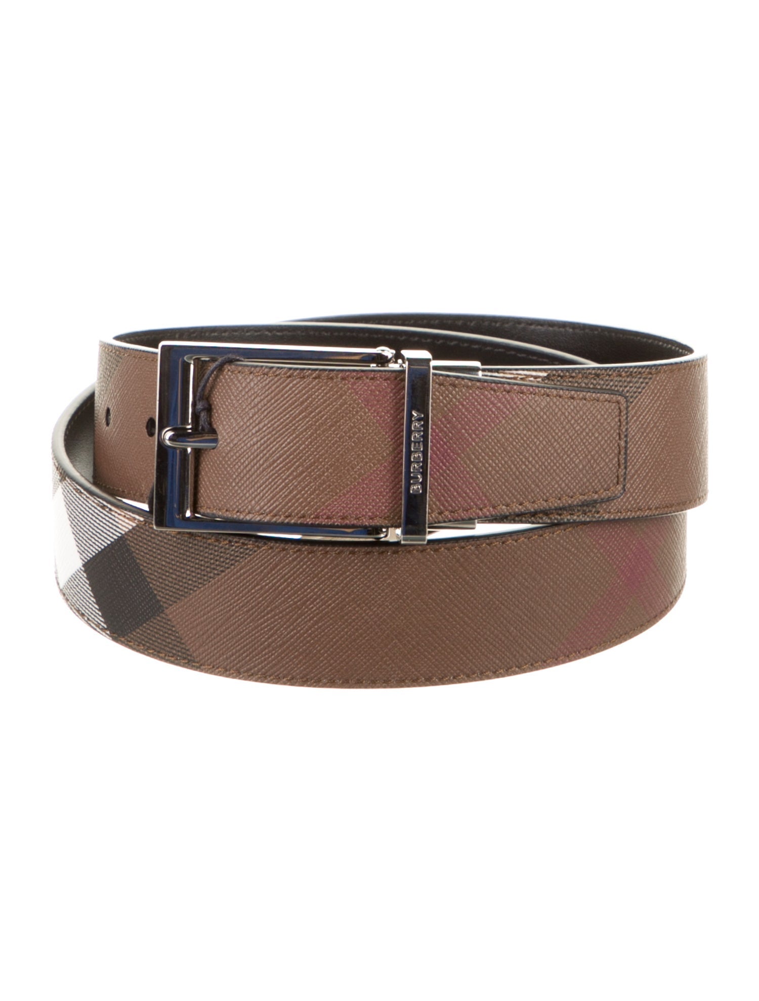 Burberry Saffiano Leather Belt