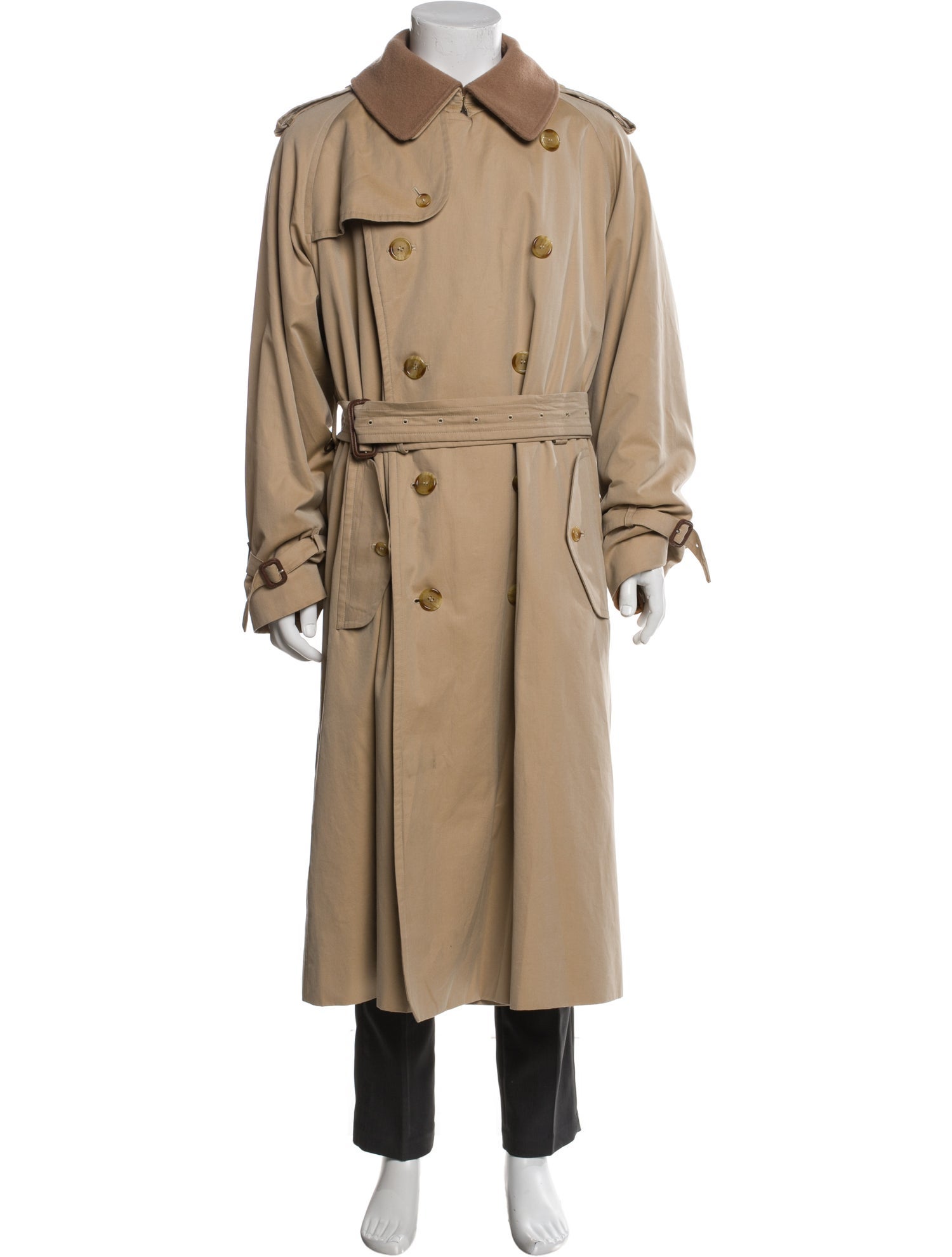 Burberry Nova Check Pattern Trench Coat