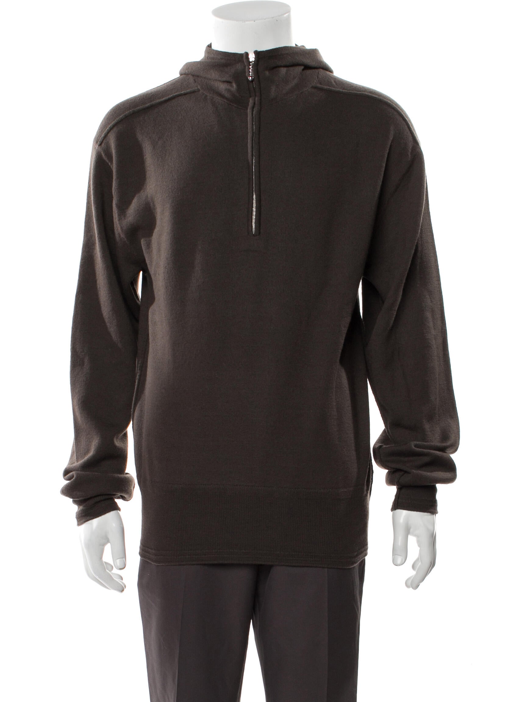 Burberry Wool Mock Neck Hoodie w/ Tags