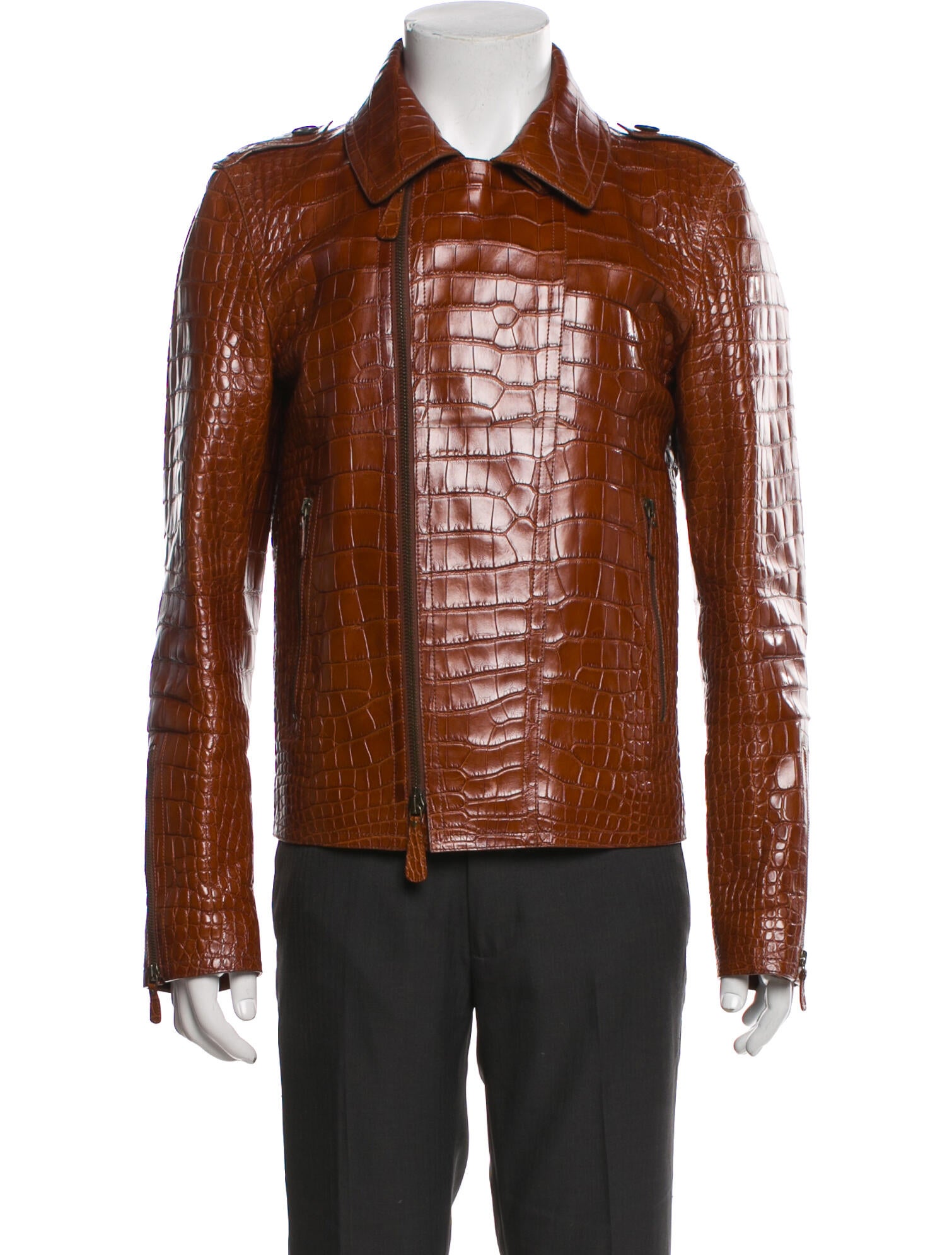 Burberry London Alligator Moto Jacket