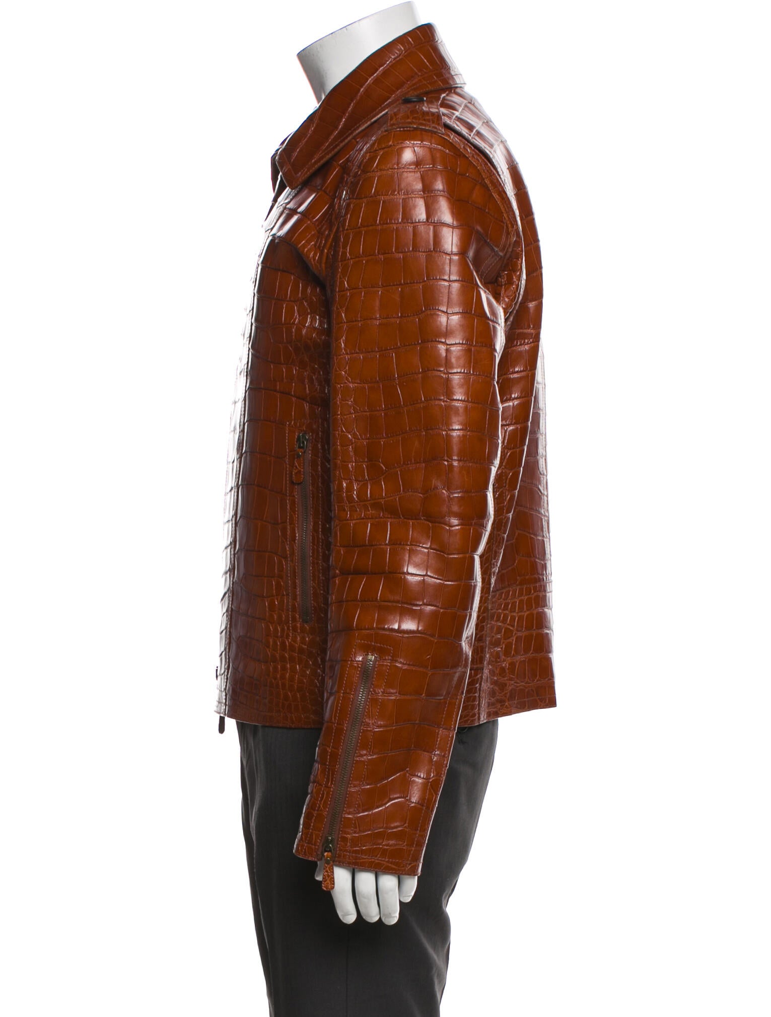 Burberry London Alligator Moto Jacket