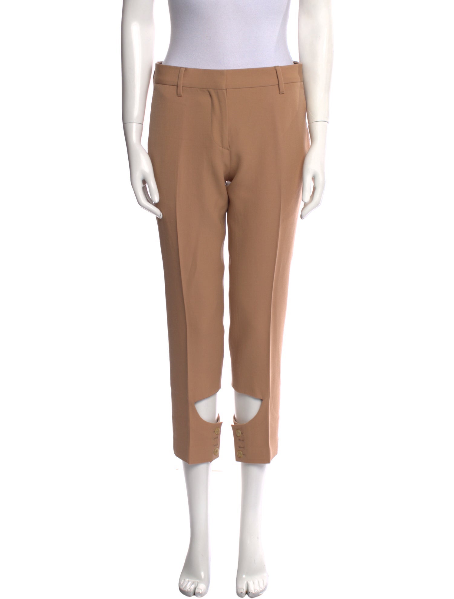 Burberry Virgin Wool Straight Leg Pants