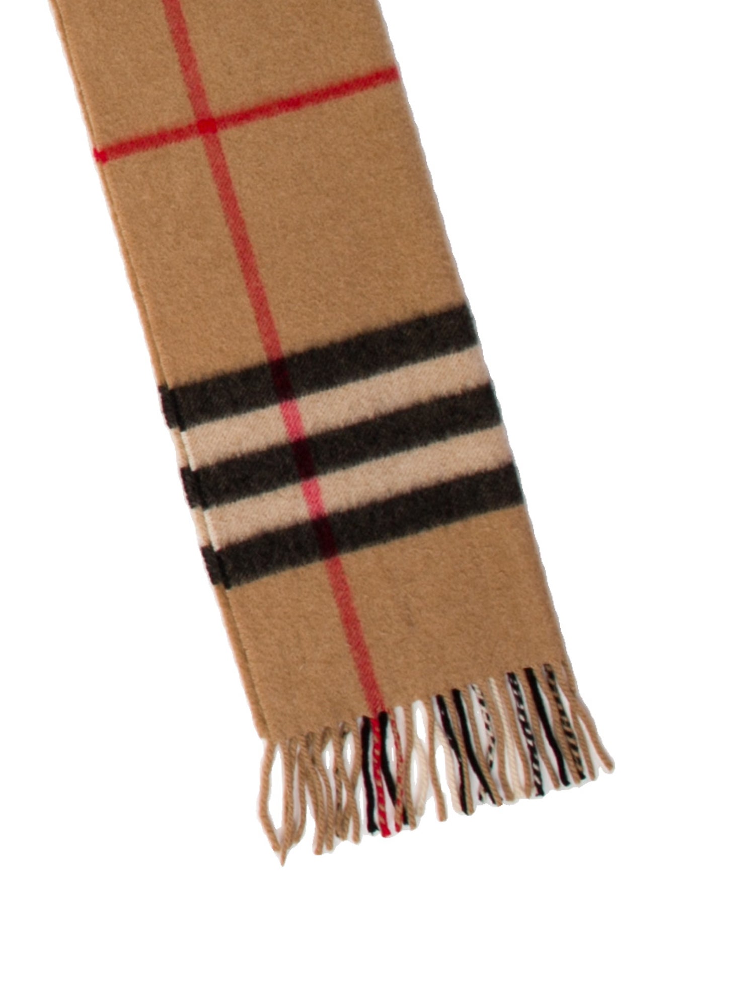 Burberry Cashmere Nova Check Pattern Scarf