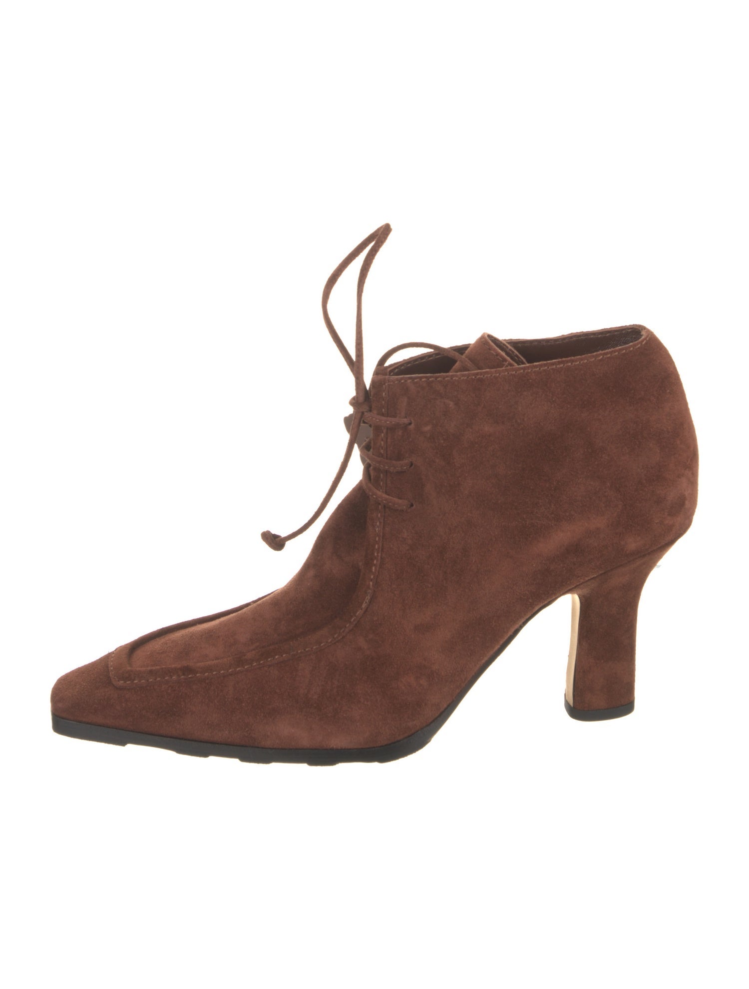 Burberry Suede Lace-Up Boots