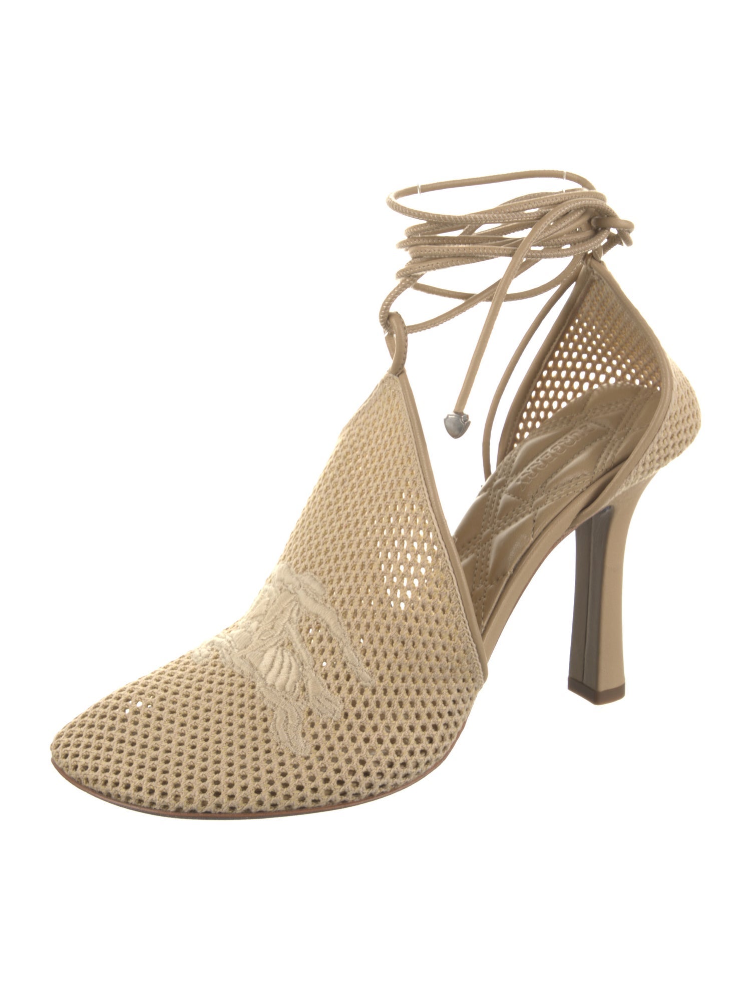 Burberry Raffia D'Orsay Pumps