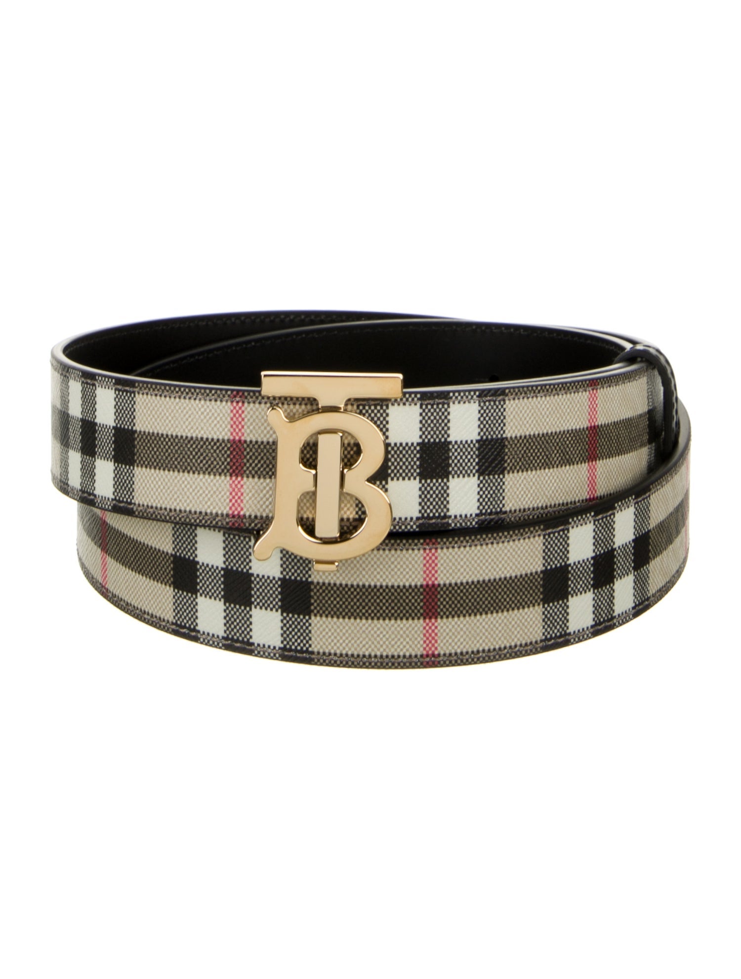 Burberry Saffiano Leather Belt