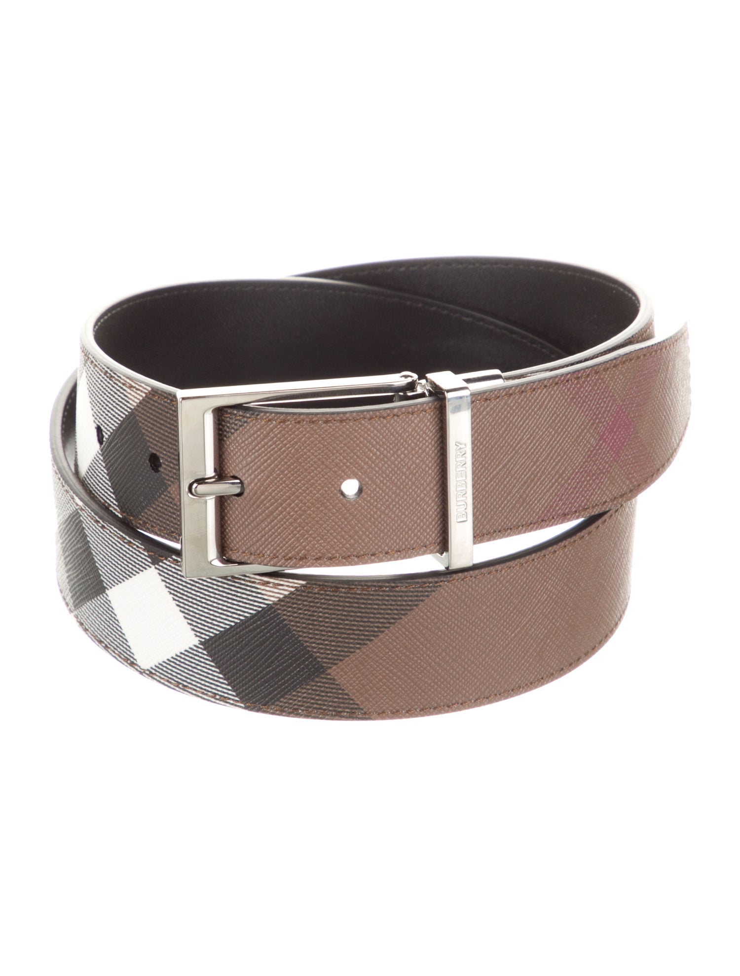 Burberry Saffiano Leather Belt Kit