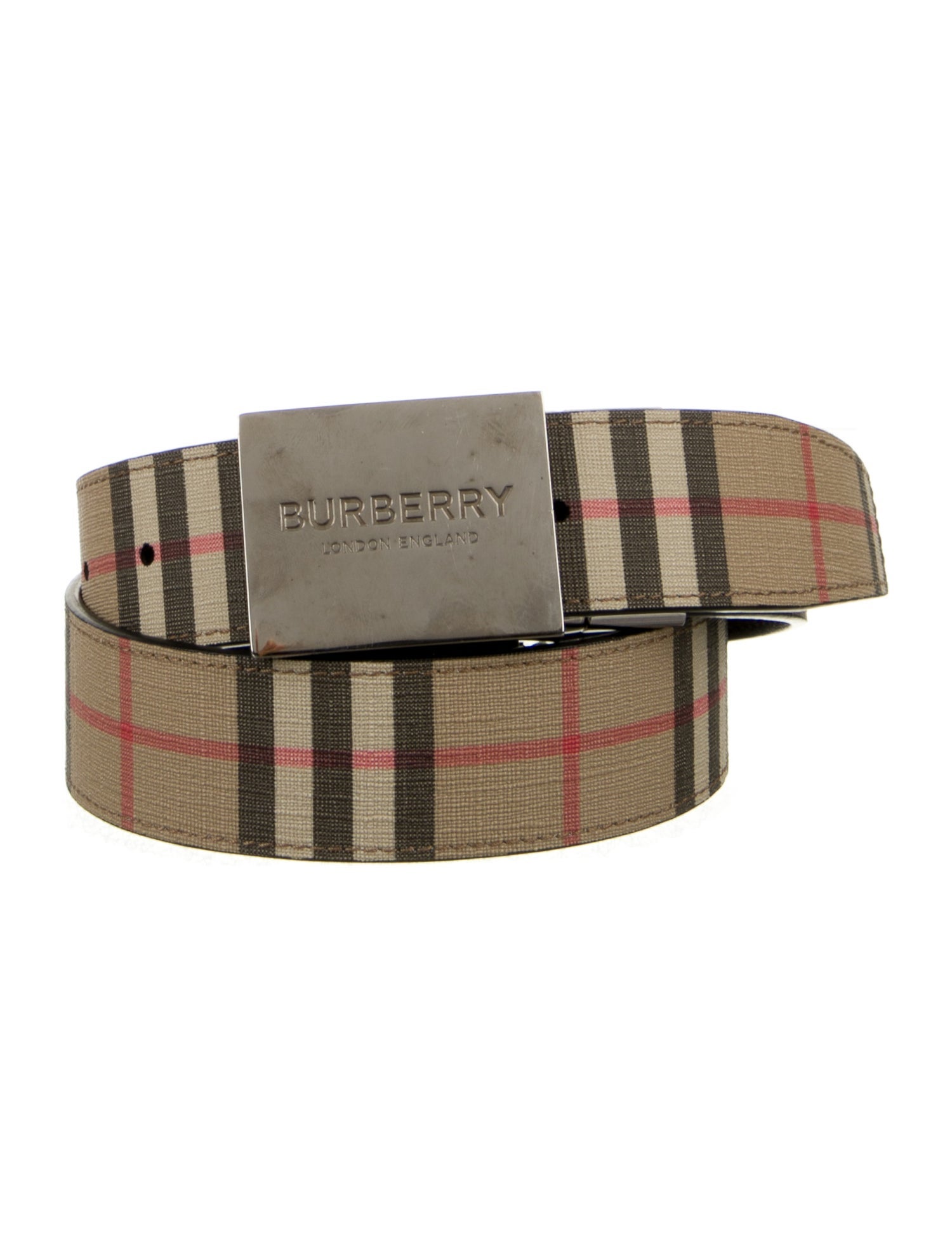 Burberry Saffiano Leather Belt