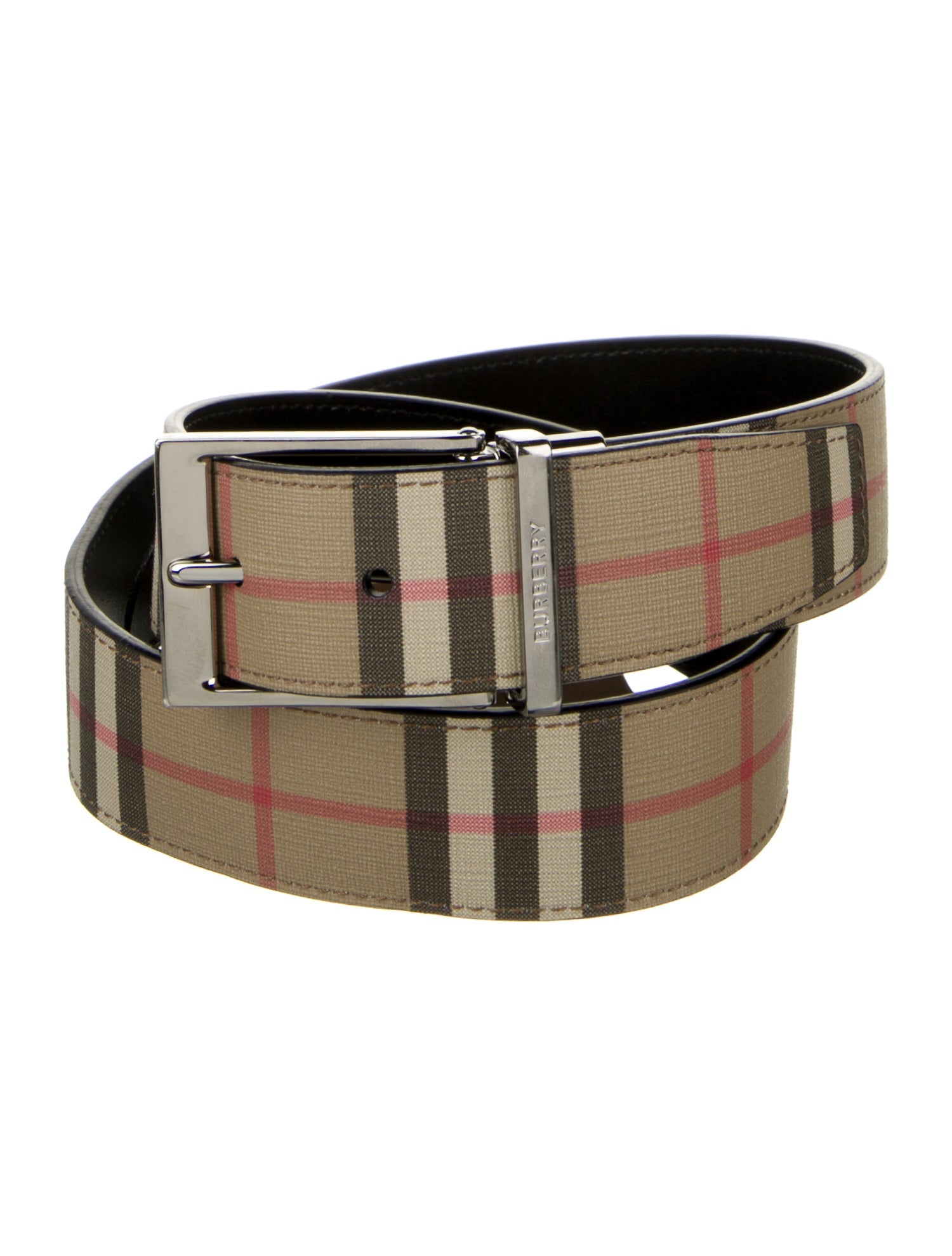 Burberry Saffiano Leather Belt