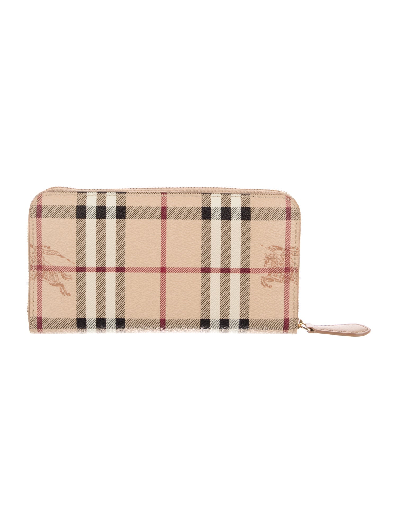 Burberry Haymarket Check Pattern Printed Continental Wallet