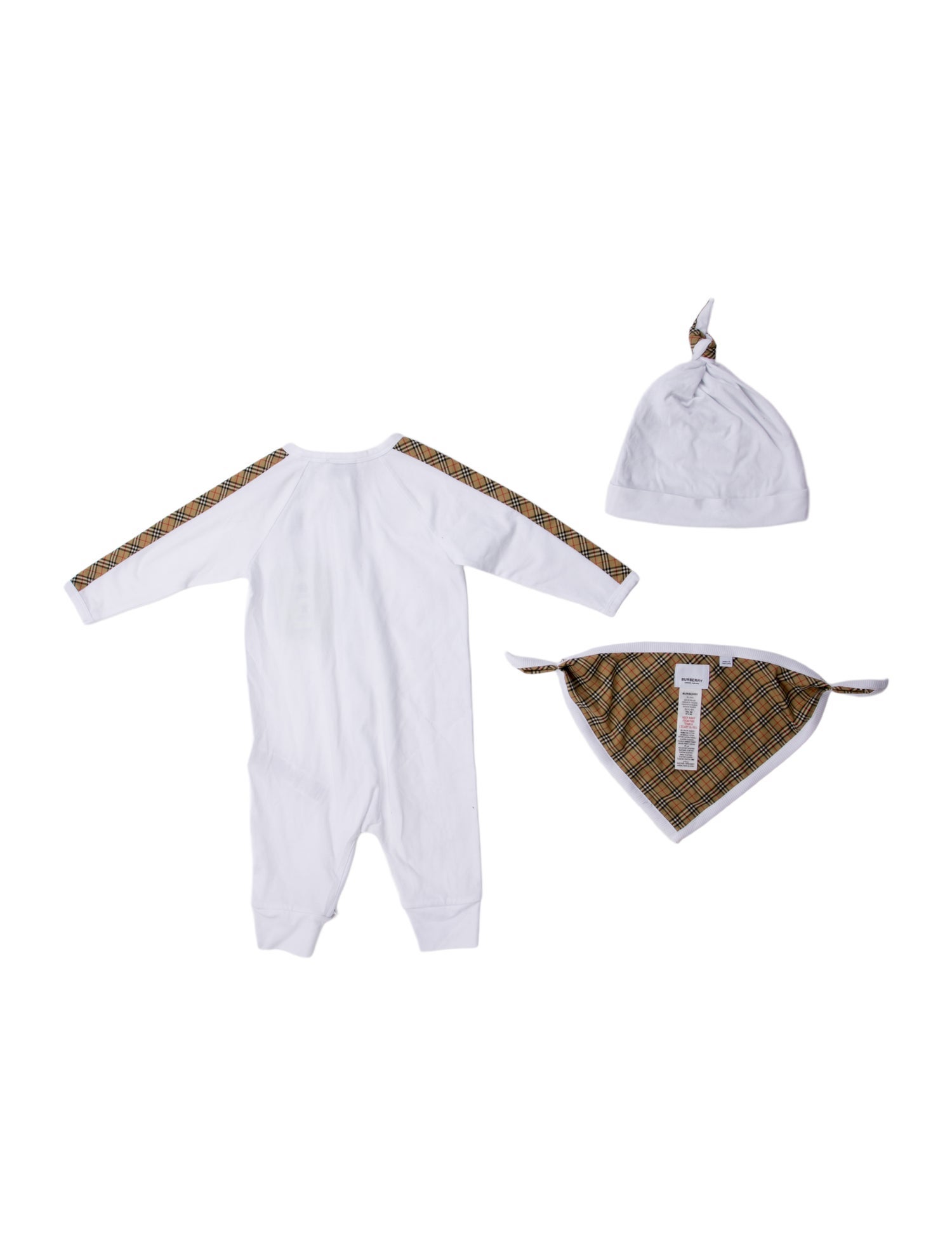 Burberry Infant Boys' Long Sleeve Bodysuit Set