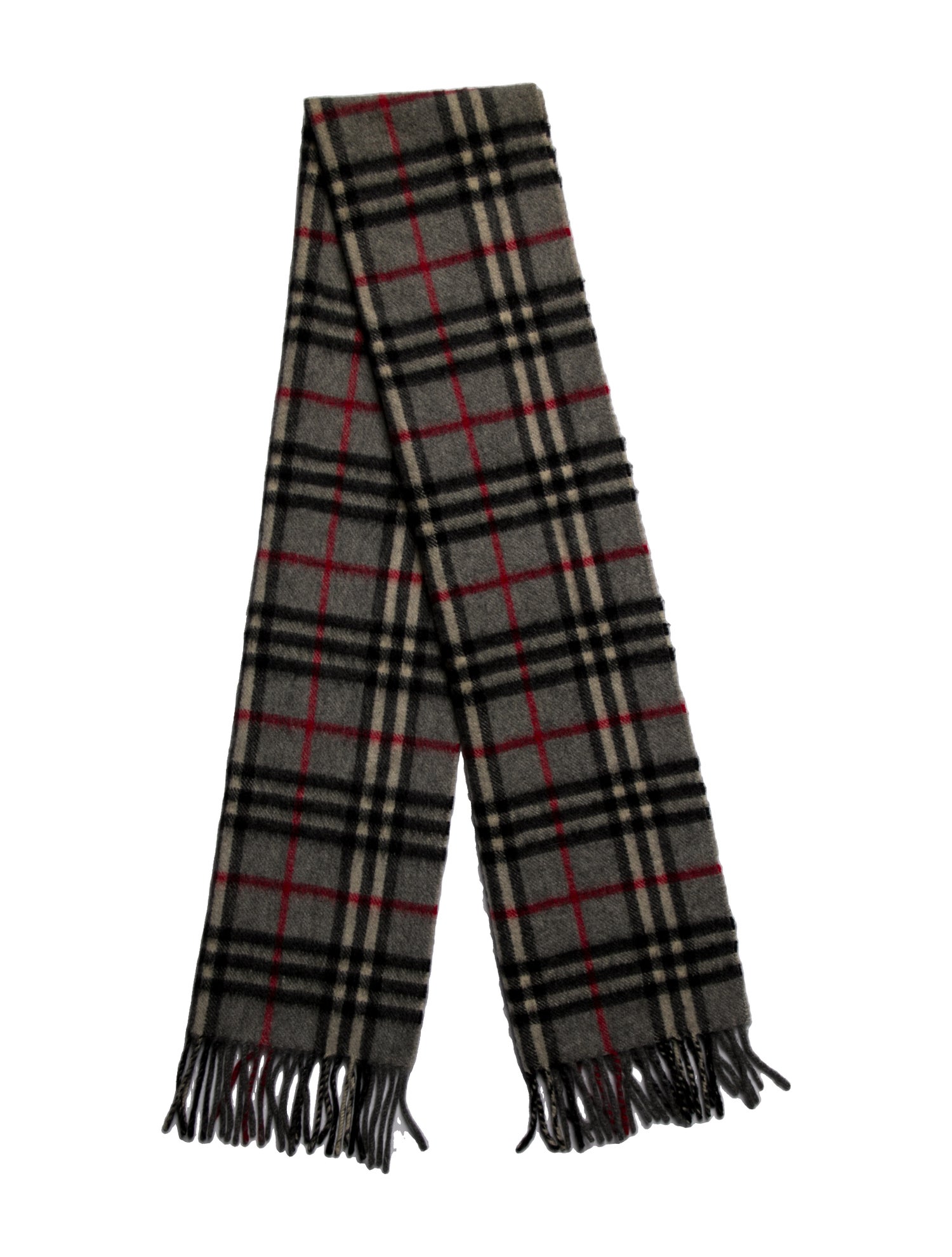 Burberry's Cashmere Nova Check Pattern Scarf