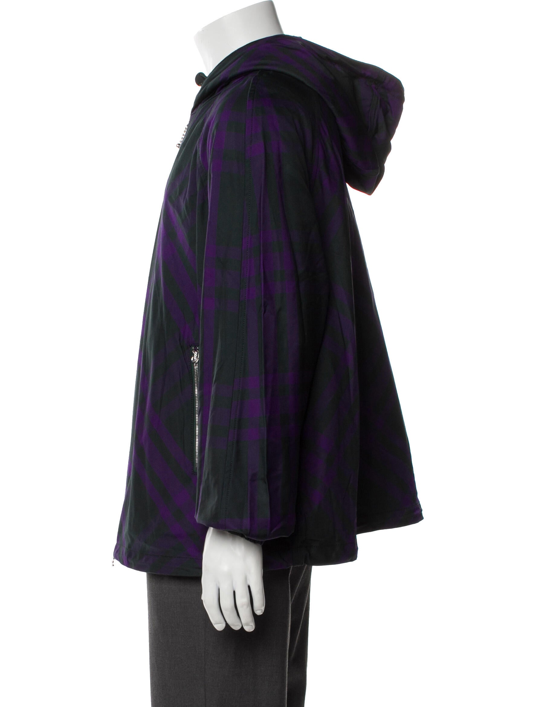 Burberry Plaid Print Windbreaker w/ Tags