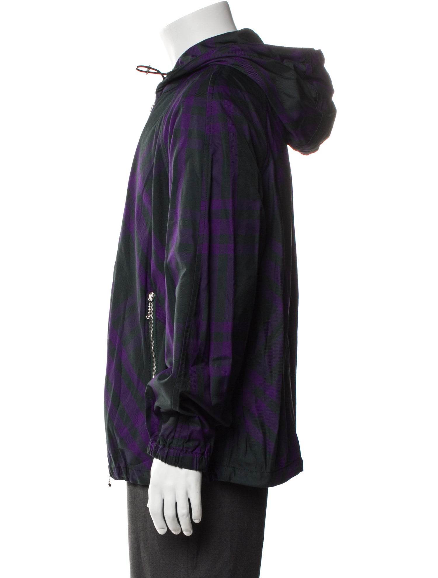 Burberry Plaid Print Windbreaker w/ Tags