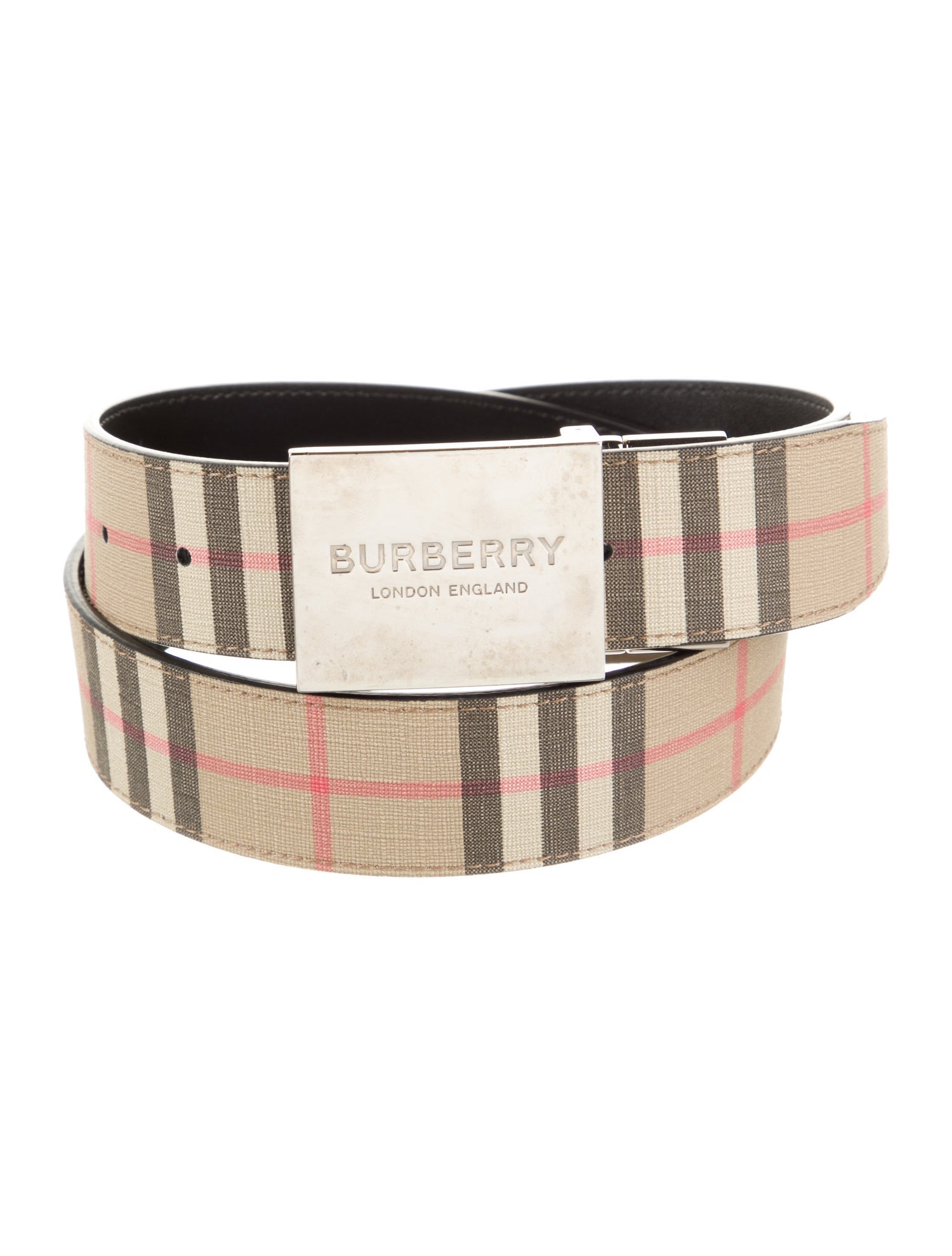 Burberry Saffiano Leather Belt