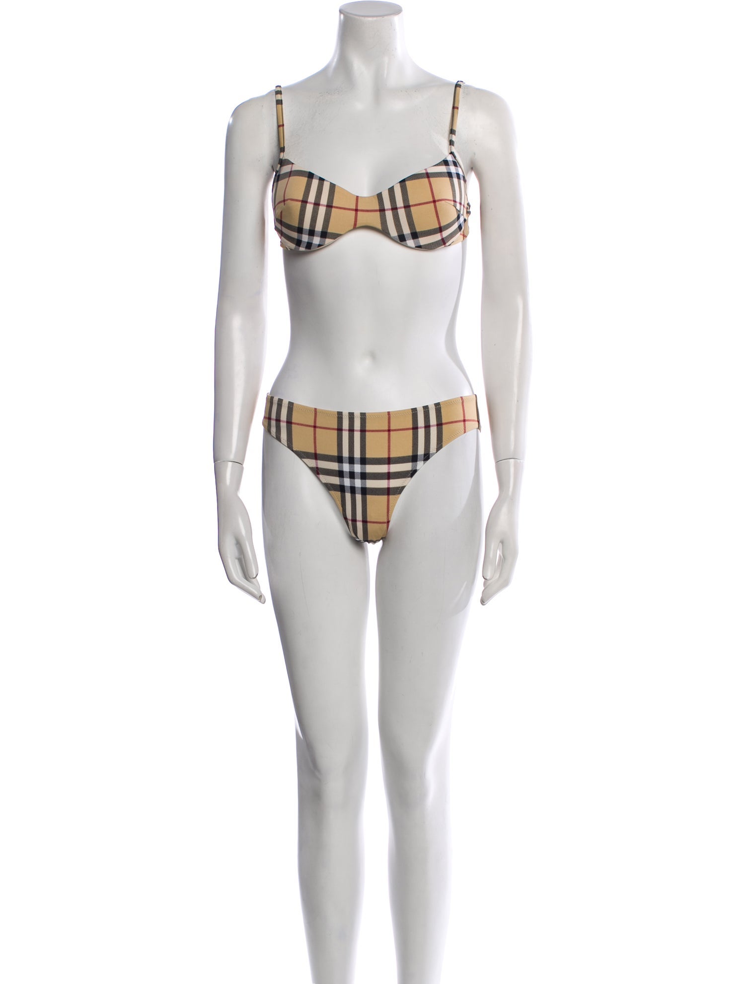 Burberry Plaid Print Bikini
